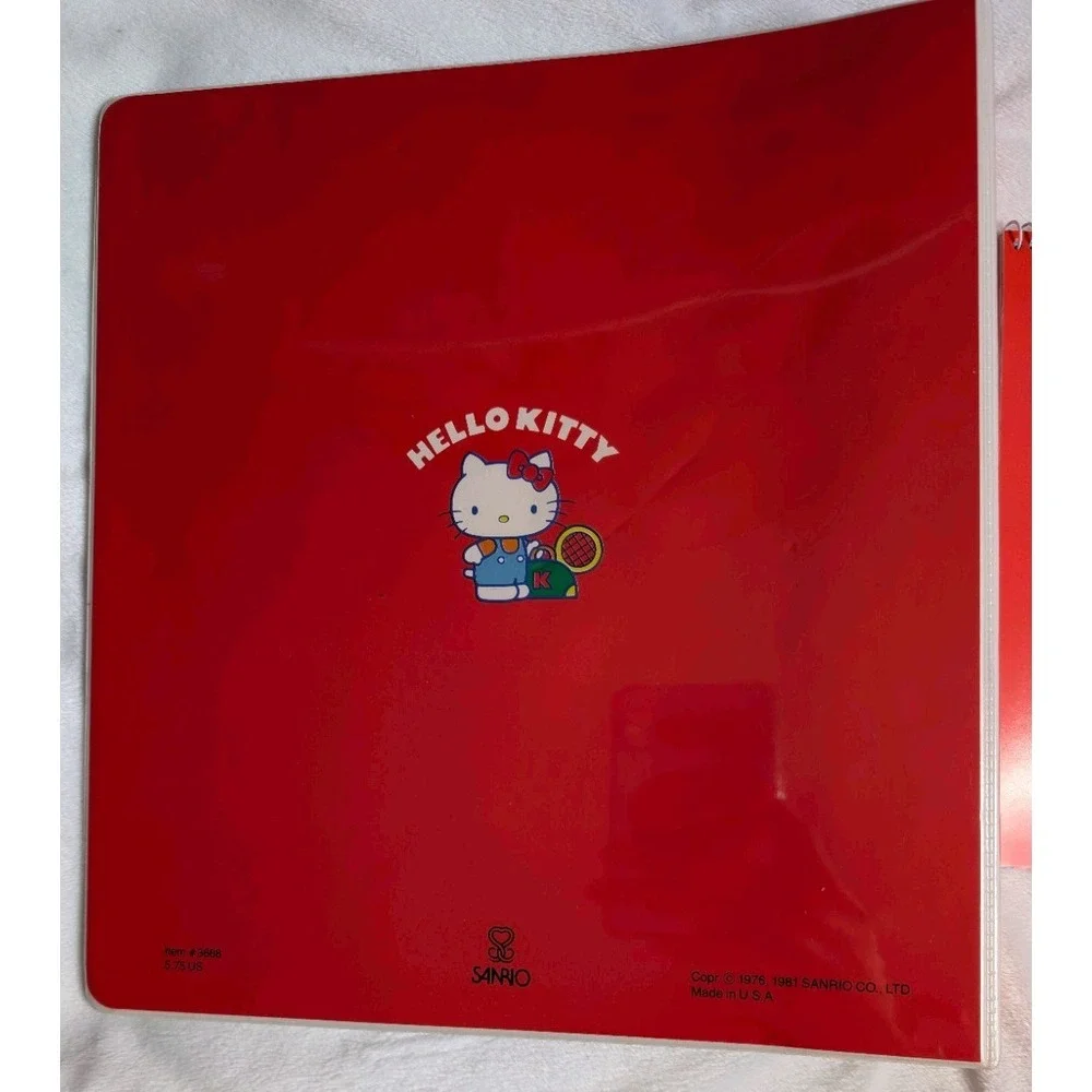 Vintage Hello Kitty 1981 3 Ring Binder And 1985 Calendar Sanrio 1980s 80s